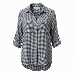 Cloth & Stone blue/white button down, small